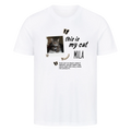 Personalisiertes T-Shirt "this is my cat"