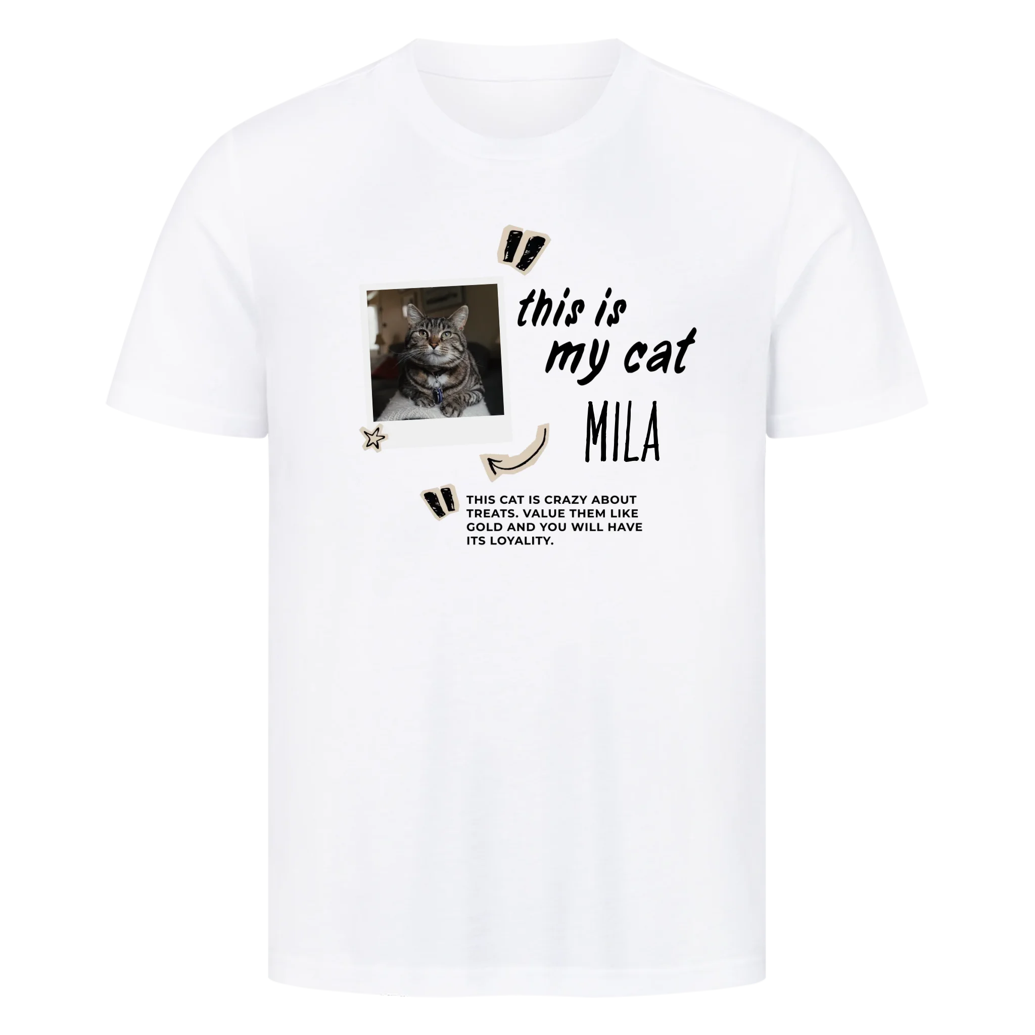 Personalisiertes T-Shirt "this is my cat"