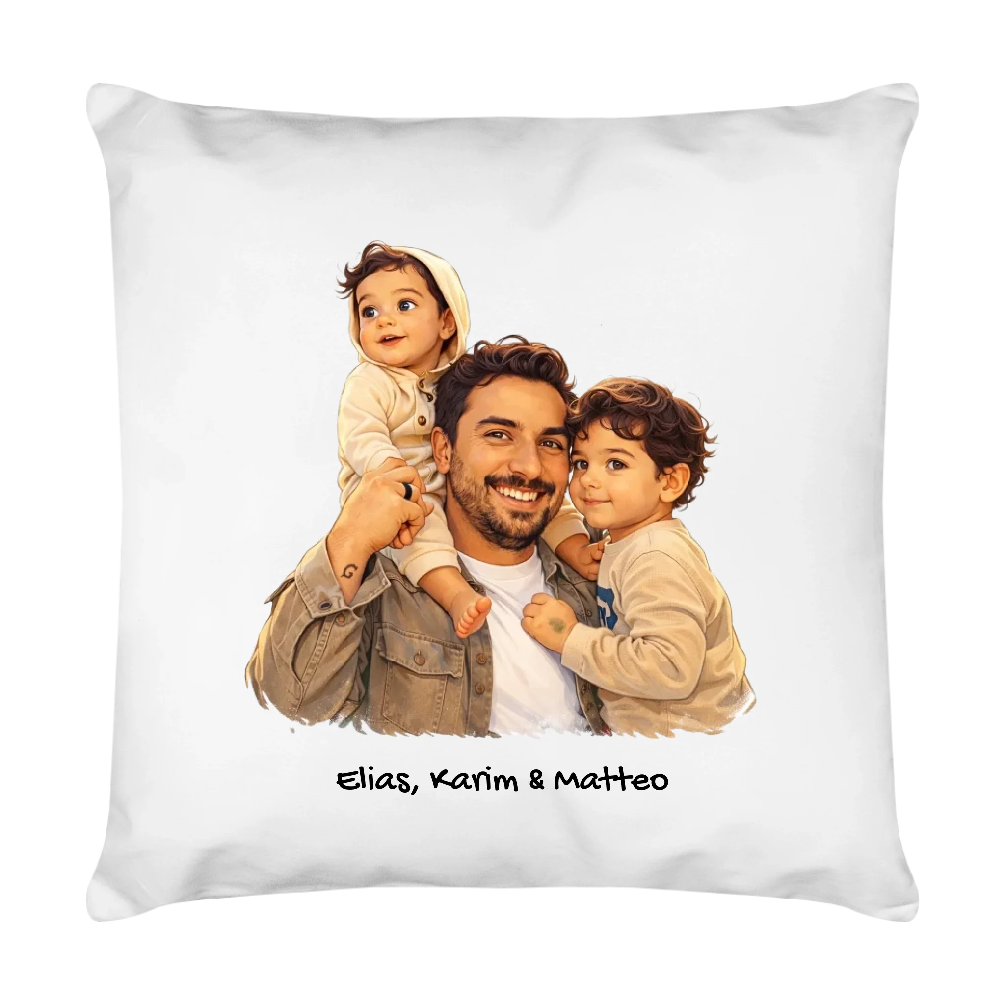 Kissen mit eigenem Motiv I Illustration Charakter