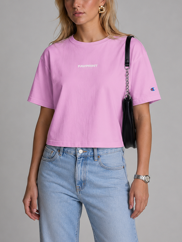 T-Shirt Damen | Champion Regular Crop Fit Rundhals Shirt